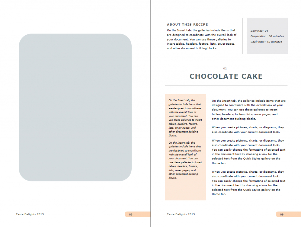 Eye-Catching And Editable Recipe Template For Word - Used To in Full Page Recipe Template For Word Eye Catching And Editable Recipe Template For Word – Used To In Full Page Recipe Template For Word