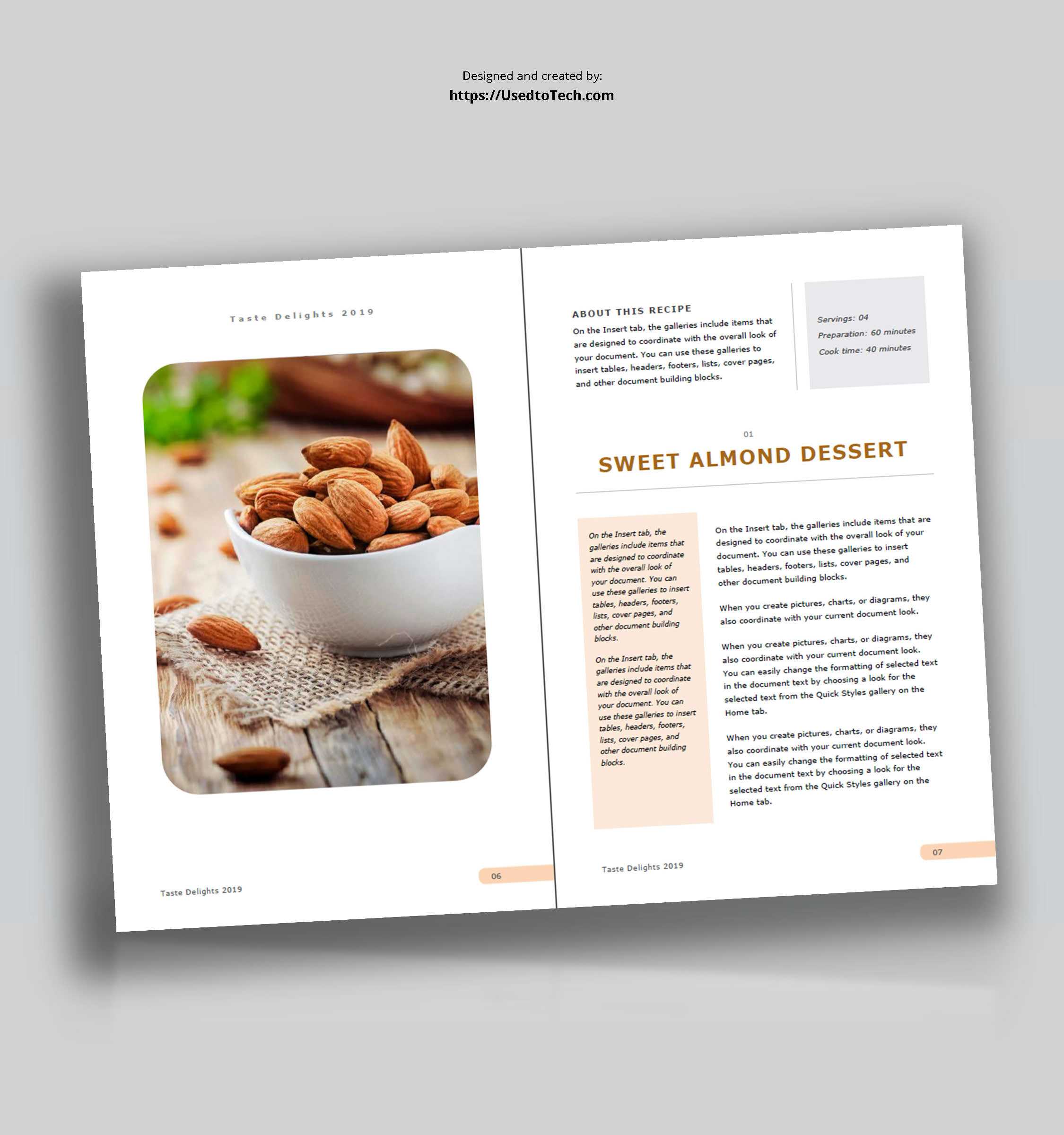 Eye-Catching And Editable Recipe Template For Word - Used To pertaining to Full Page Recipe Template For Word Eye Catching And Editable Recipe Template For Word – Used To Pertaining To Full Page Recipe Template For Word