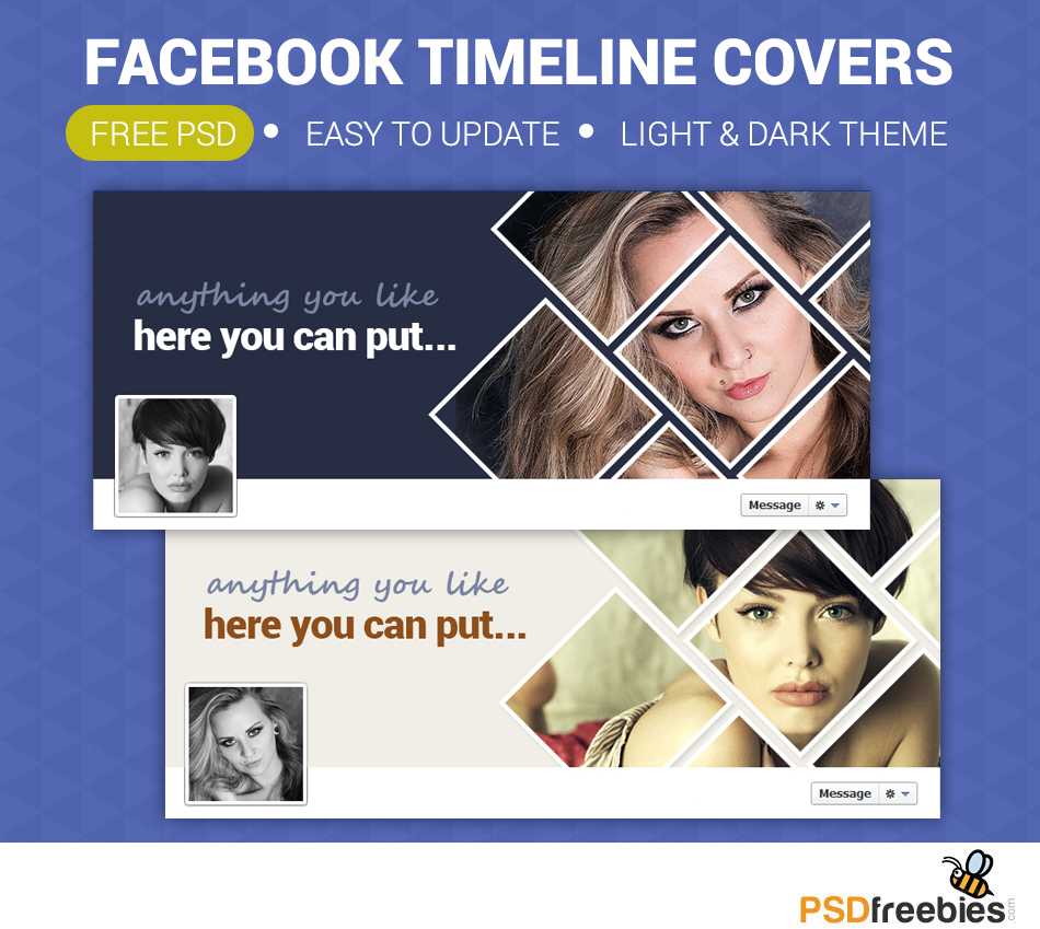 Facebook Timeline Covers Free Psd | Psdfreebies Within Photoshop Facebook Banner Template