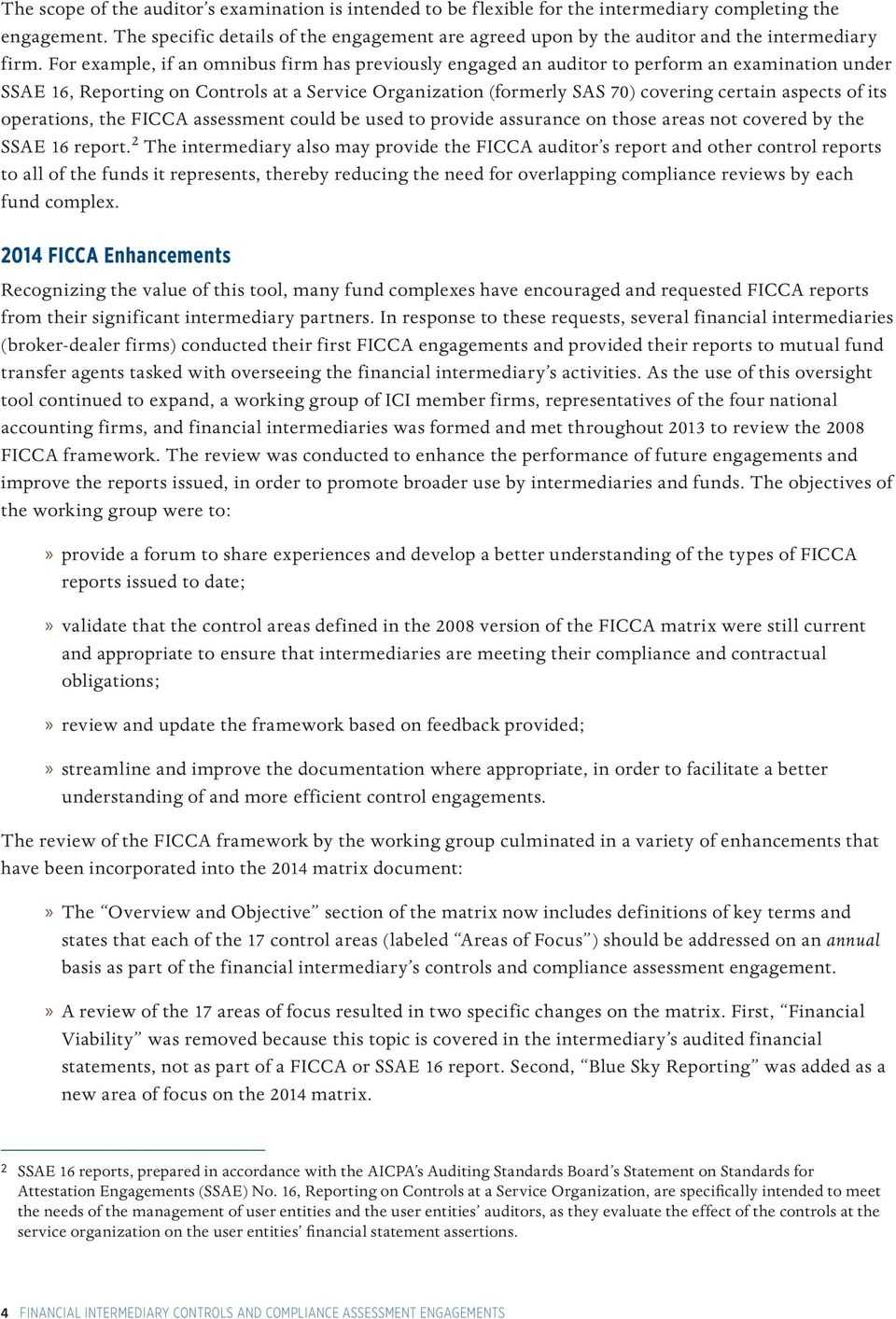 Financial Intermediary Controls And Compliance Assessment Throughout Ssae 16 Report Template