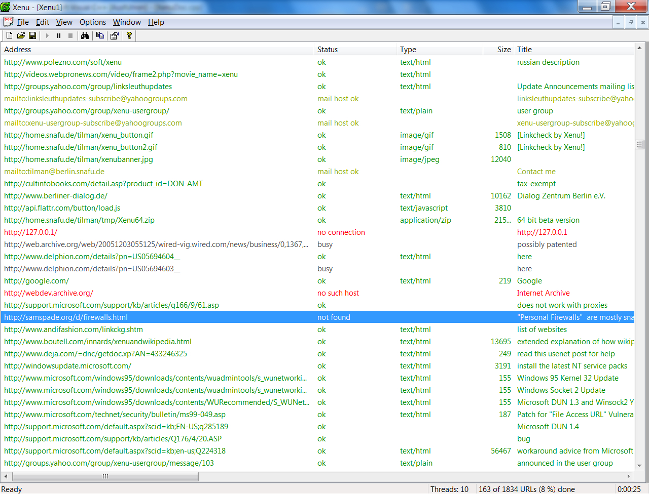 Find Broken Links On Your Site With Xenu's Link Sleuth (Tm) With Regard To Html Report Template Download