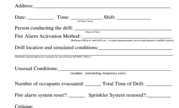 Fire Drill Report Template Uk - Fill Online, Printable in Emergency Drill Report Template