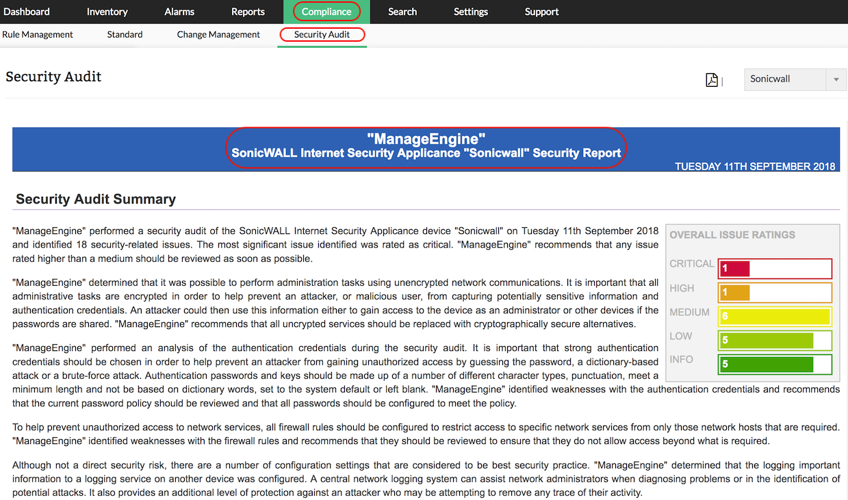 Firewall Security Audit | Firewall Configuration Analysis Tool For Data Center Audit Report Template