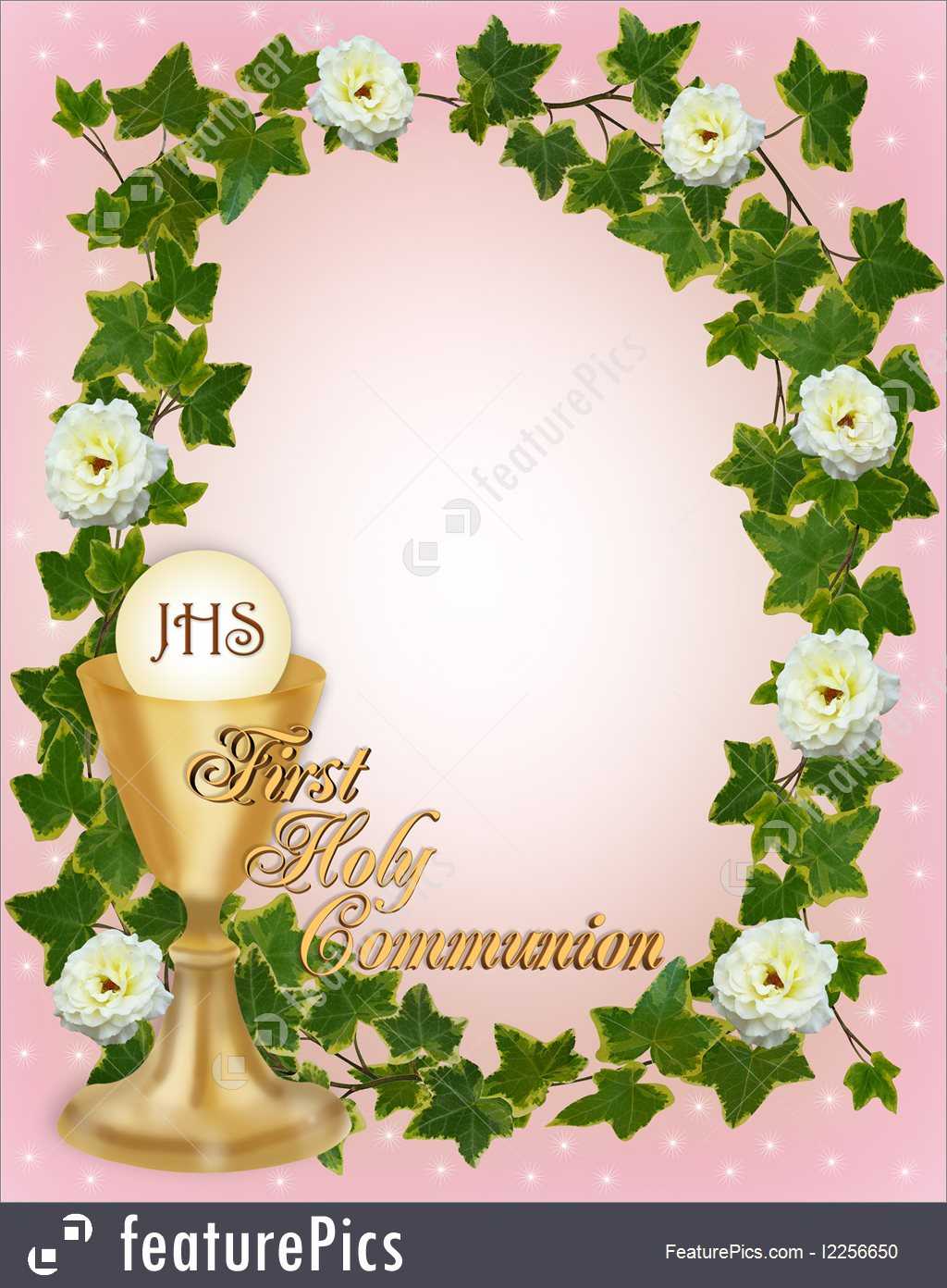 First Holy Communion Program Template For Mac Within Free Printable First Communion Banner Templates