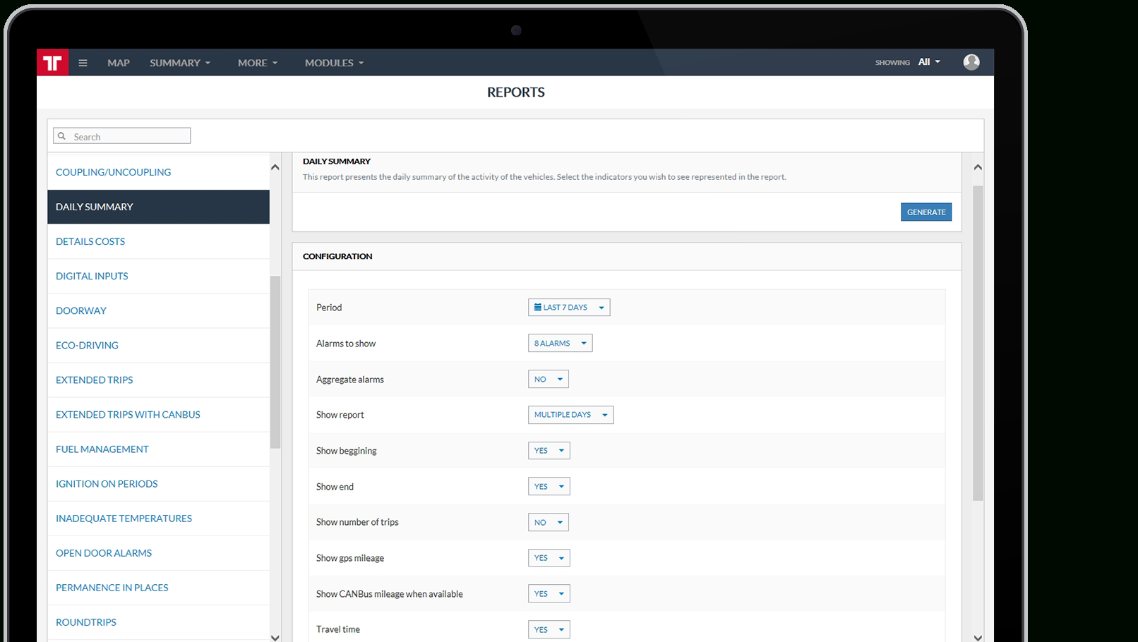 Fleet Management Reports – Frotcom Regarding Fleet Report Template