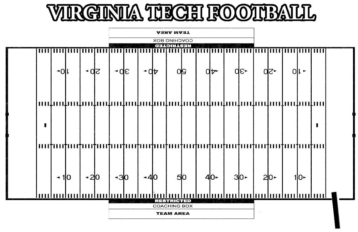 Football Field Printable Coloring Pages Throughout Blank Football Field Template