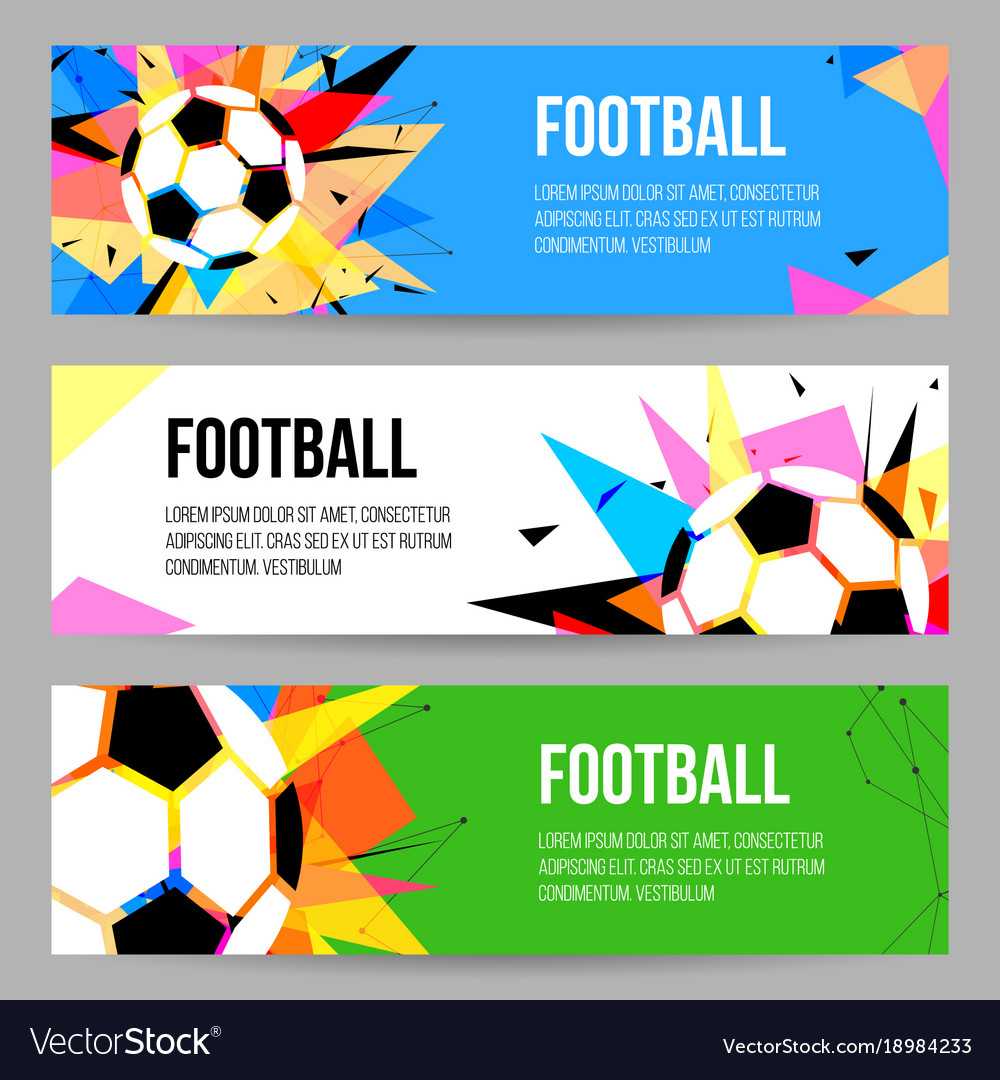 Football Tournament Banner Templates Set With Regard To Sports Banner Templates