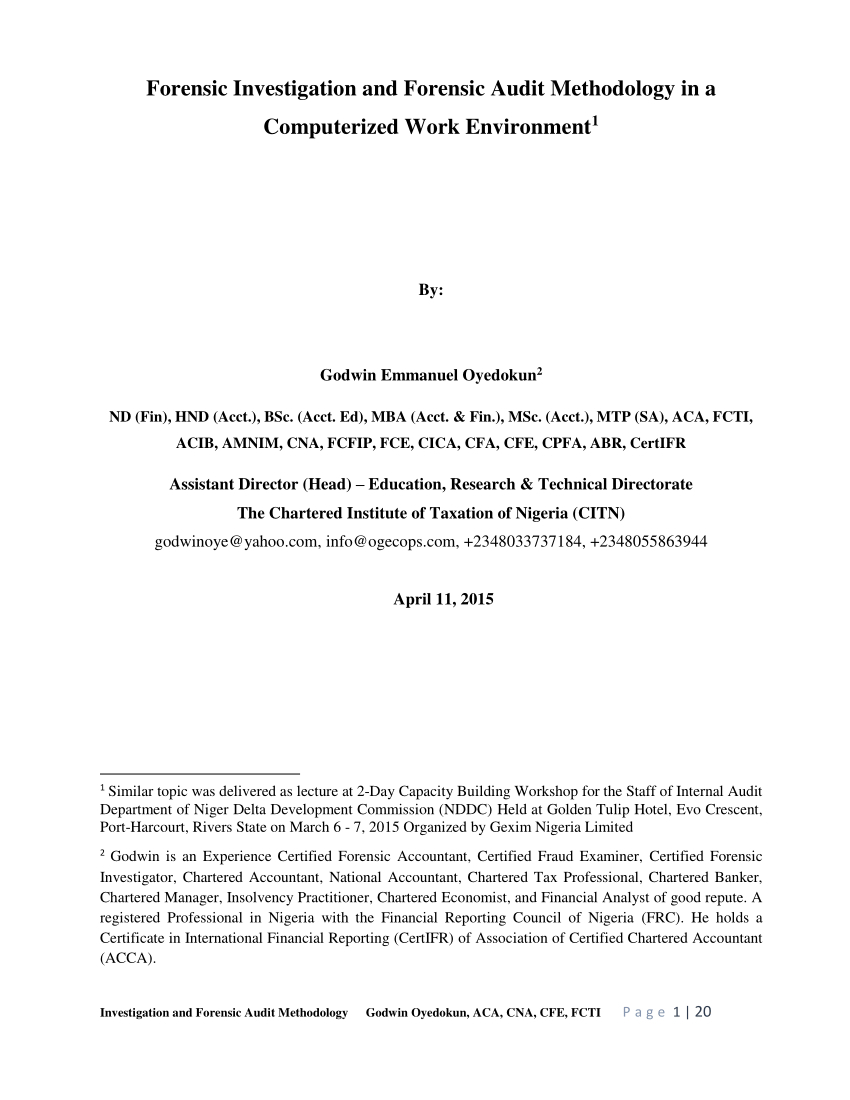 Forensic Accounting Report Template – Best Sample Template Inside Forensic Report Template