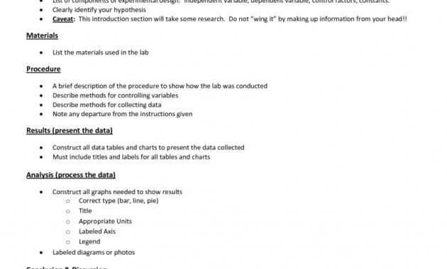Formal Lab Report Format : Biological Science Picture within Formal Lab Report Template
