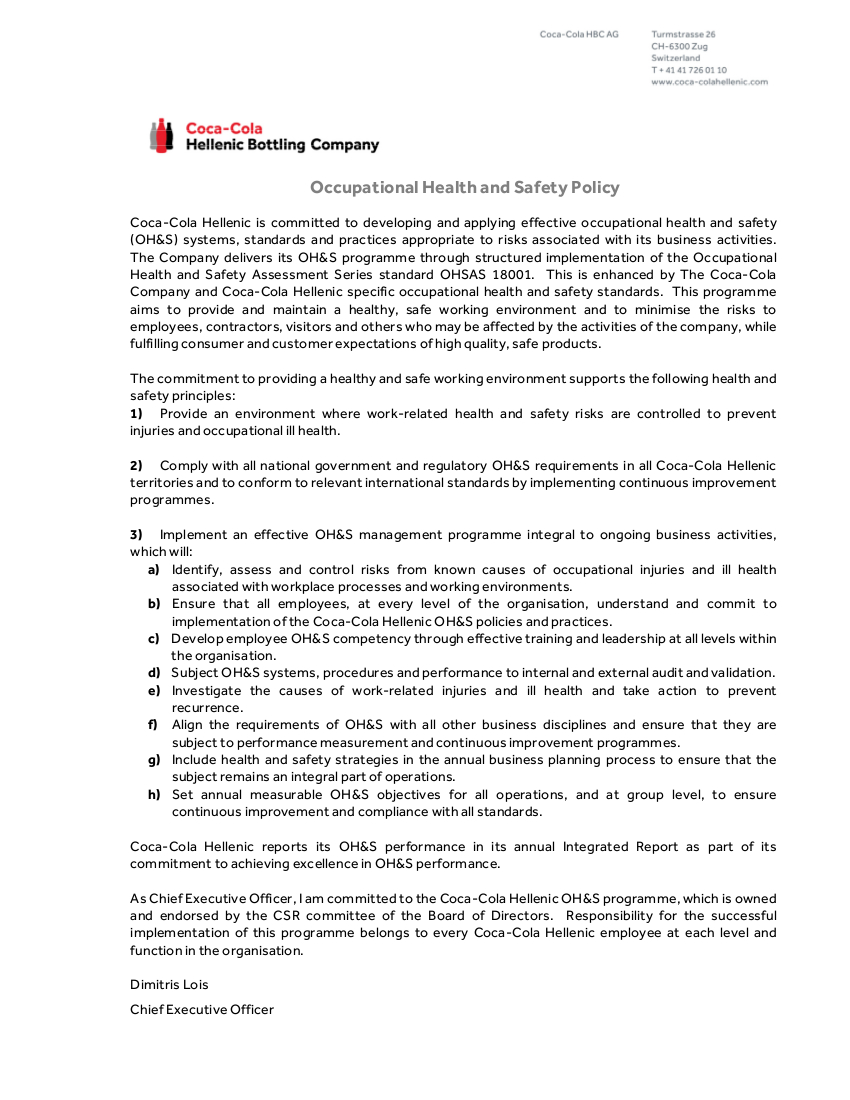 Free 21+ Health And Safety Policy Examples In Pdf | Google Inside Annual Health And Safety Report Template
