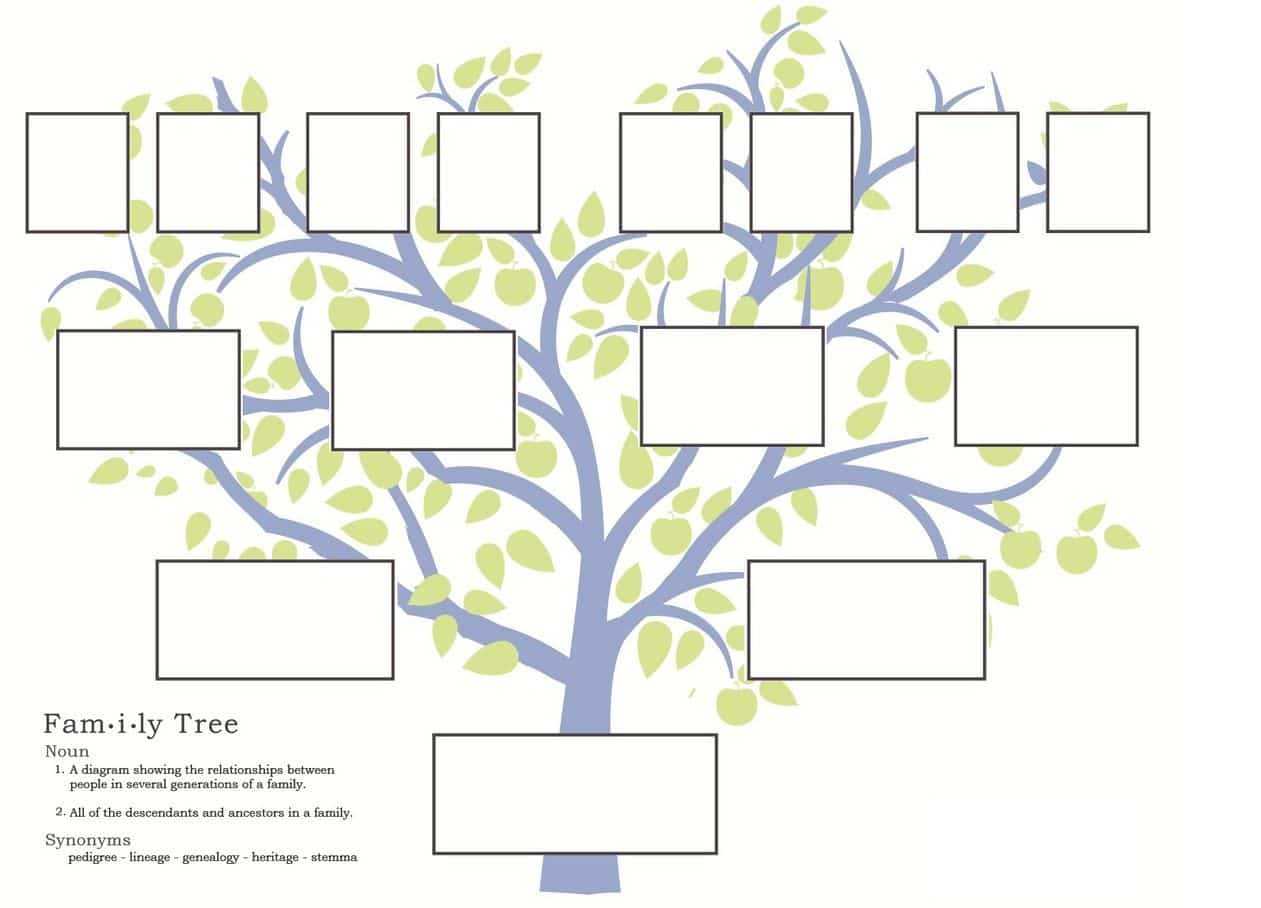 Free Ancestry Tree Template – Medieval Emporium With Blank Tree Diagram Template