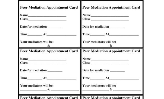Free Appointment Card Template - Calep.midnightpig.co regarding Appointment Card Template Word