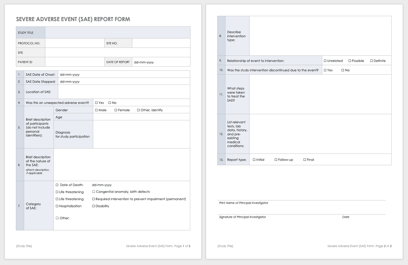 Free Clinical Trial Templates | Smartsheet For Trial Report Template