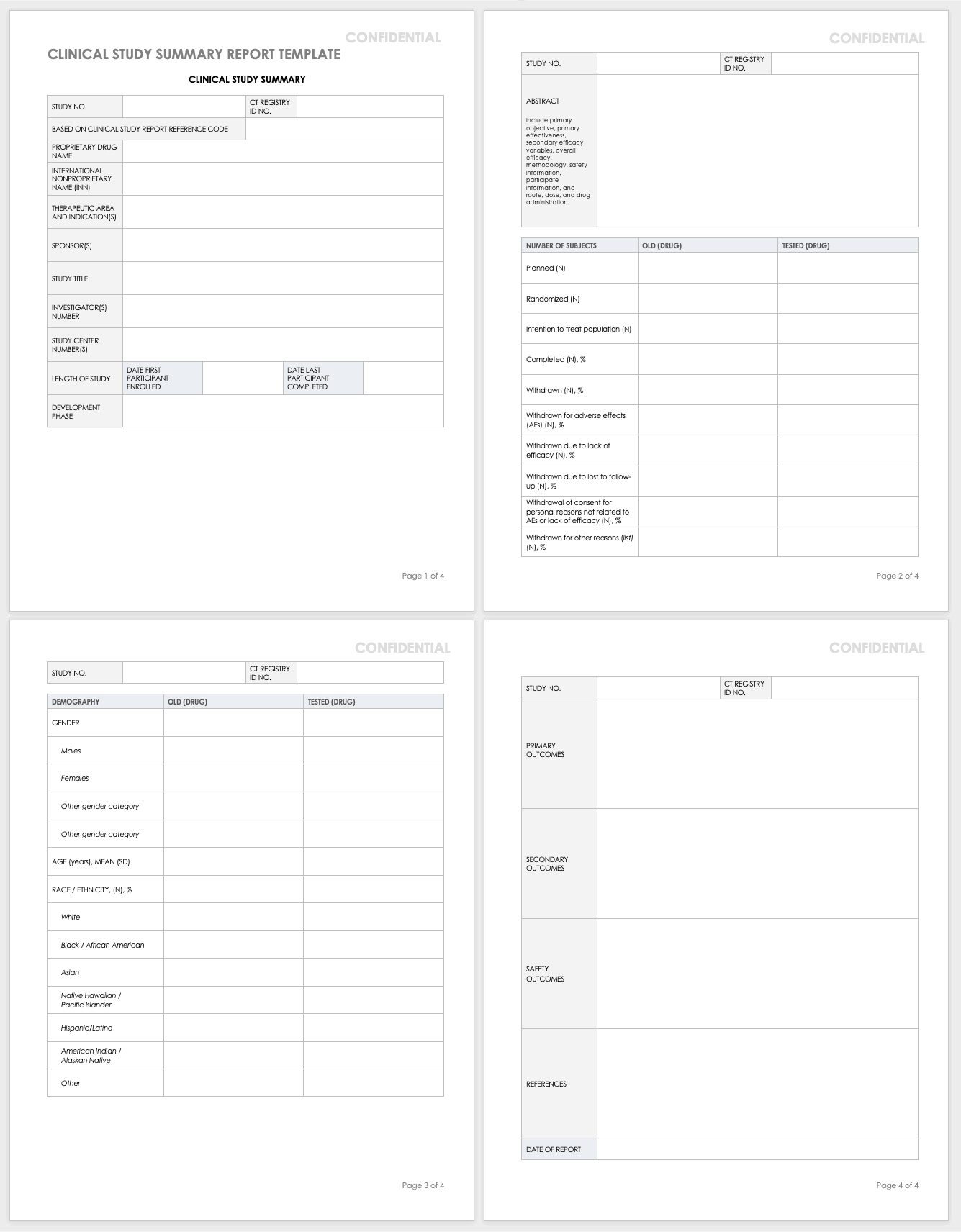 Monitoring Report Template Clinical Trials