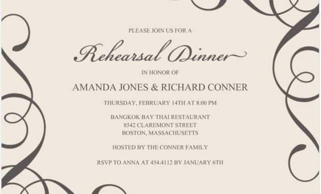 Free Downloadable Invitation Templates Word - Falep for Free Dinner Invitation Templates For Word