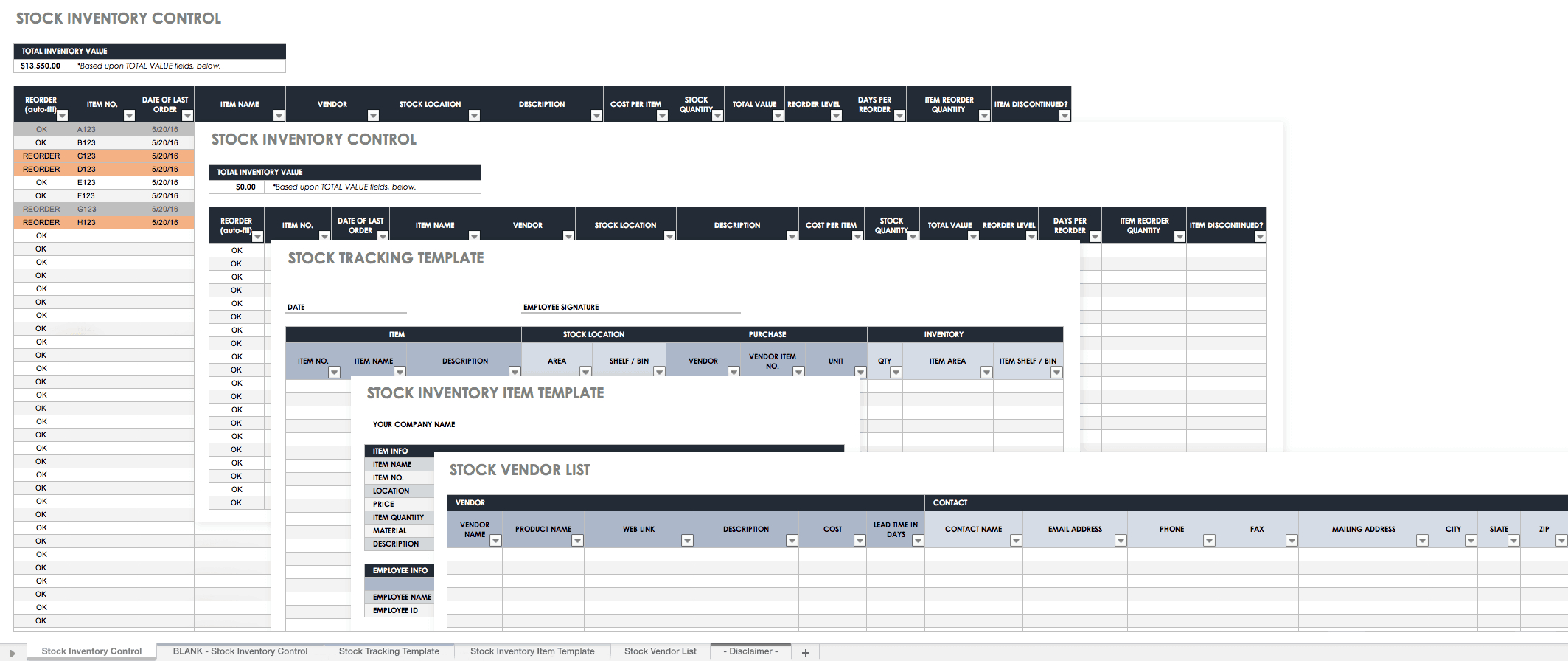 Free Excel Inventory Templates: Create & Manage | Smartsheet With Regard To Stock Report Template Excel