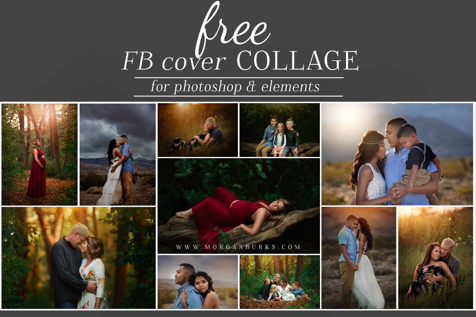 Free Facebook Cover Photo Template For Photoshop  Morgan Burks Within Photoshop Facebook Banner Template