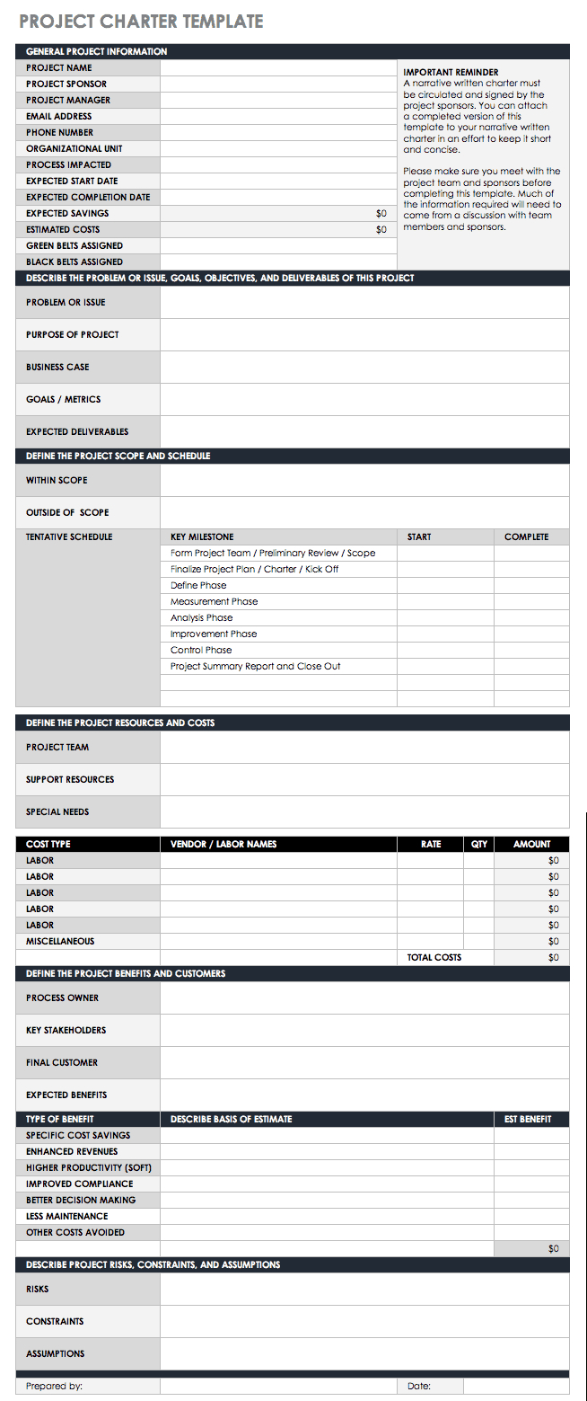 Free Lean Six Sigma Templates | Smartsheet Intended For 8D Report Template