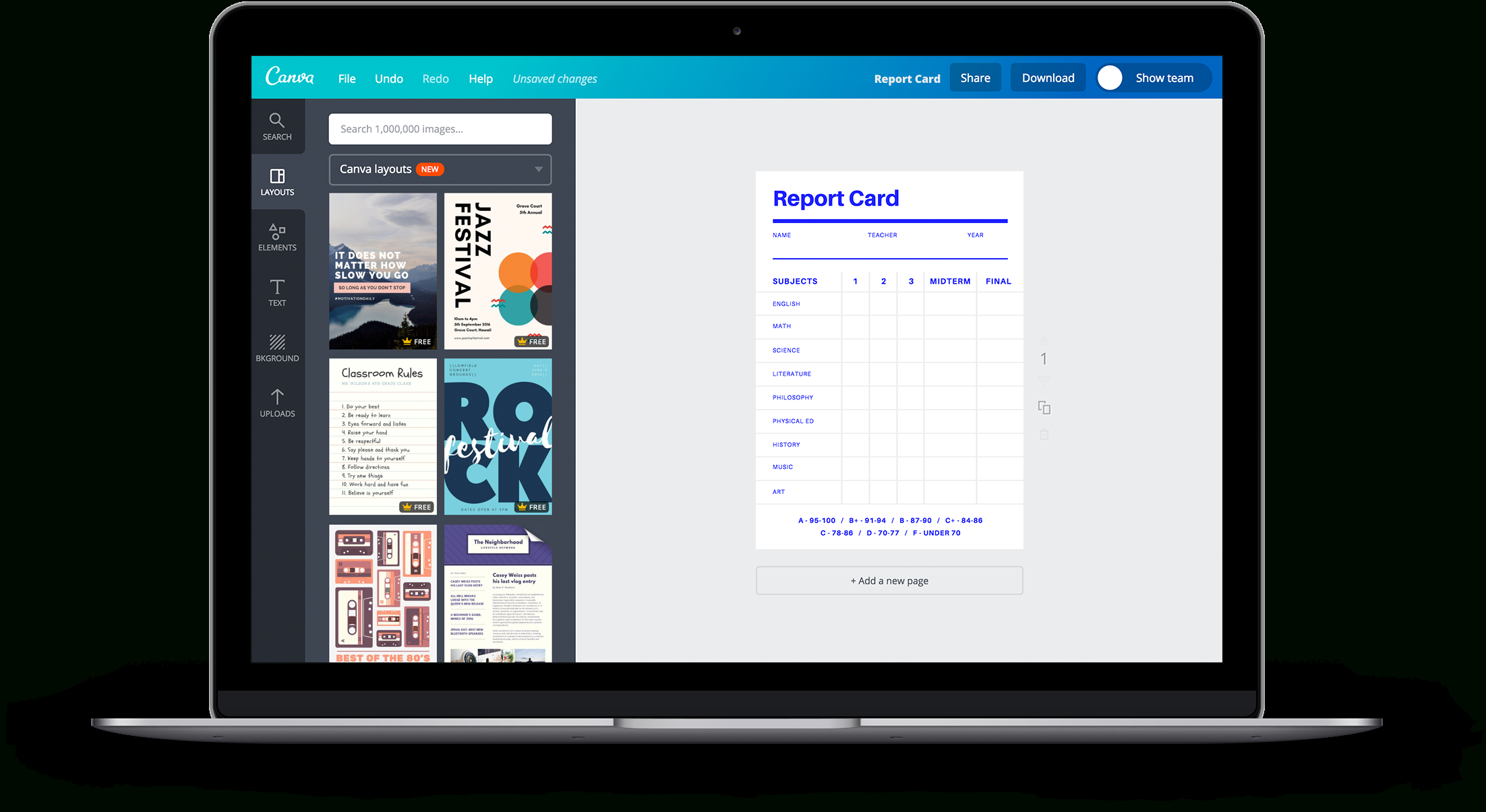 Free Online Report Card Maker: Design A Custom Report Card Regarding Fake Report Card Template