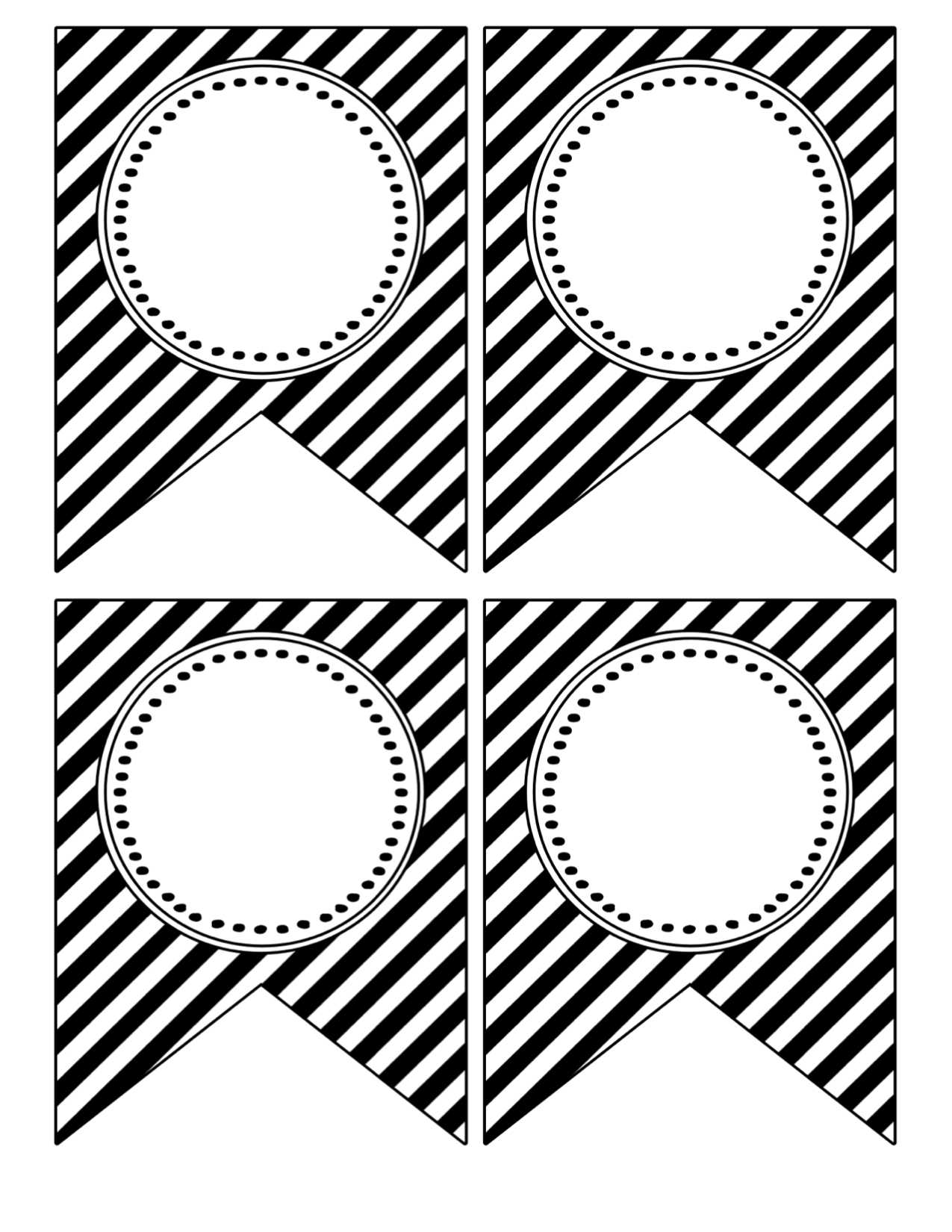 Free Printable Banner Templates {Blank Banners} – Paper Intended For Diy Banner Template Free