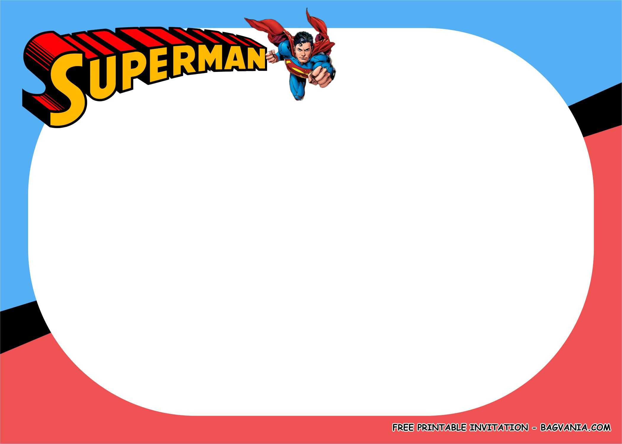 Free Printable) - Superman Birthday Party Kits Template with regard to Blank Superman Logo Template Free Printable) – Superman Birthday Party Kits Template With Regard To Blank Superman Logo Template