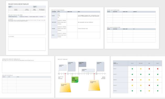 Free Project Report Templates | Smartsheet with Simple Project Report Template