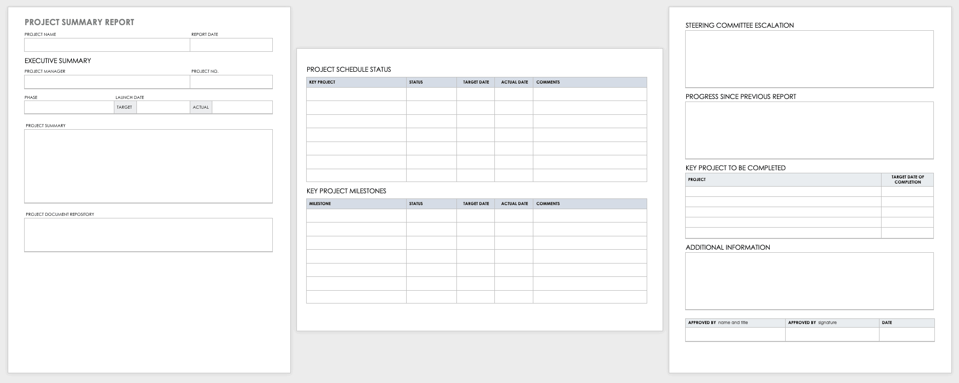 Free Project Report Templates | Smartsheet With Work Summary Report Template