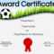 Free Soccer Certificate Maker | Edit Online And Print At Home regarding Soccer Certificate Templates For Word