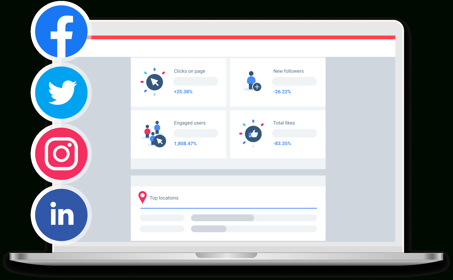 Free Social Media Reporting Template | Whatagraph With Regard To Social Media Report Template