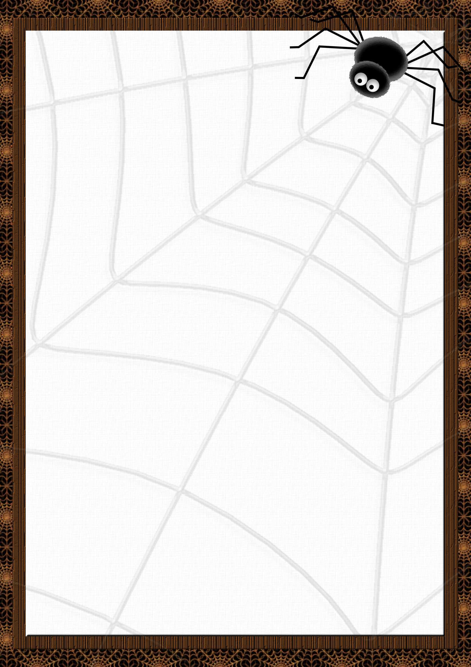 Free Stationery Halloween Template Downloads With Regard To Free Halloween Templates For Word