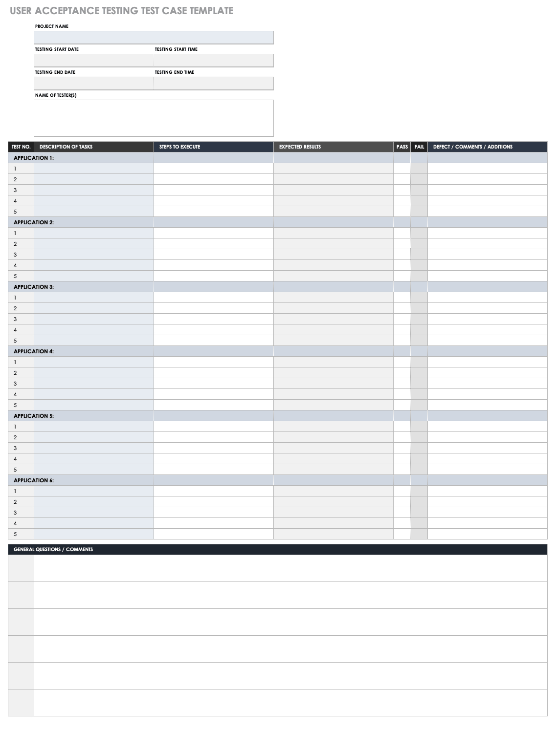 Free Test Case Templates | Smartsheet regarding User Acceptance Testing Feedback Report Template Free Test Case Templates | Smartsheet Regarding User Acceptance Testing Feedback Report Template
