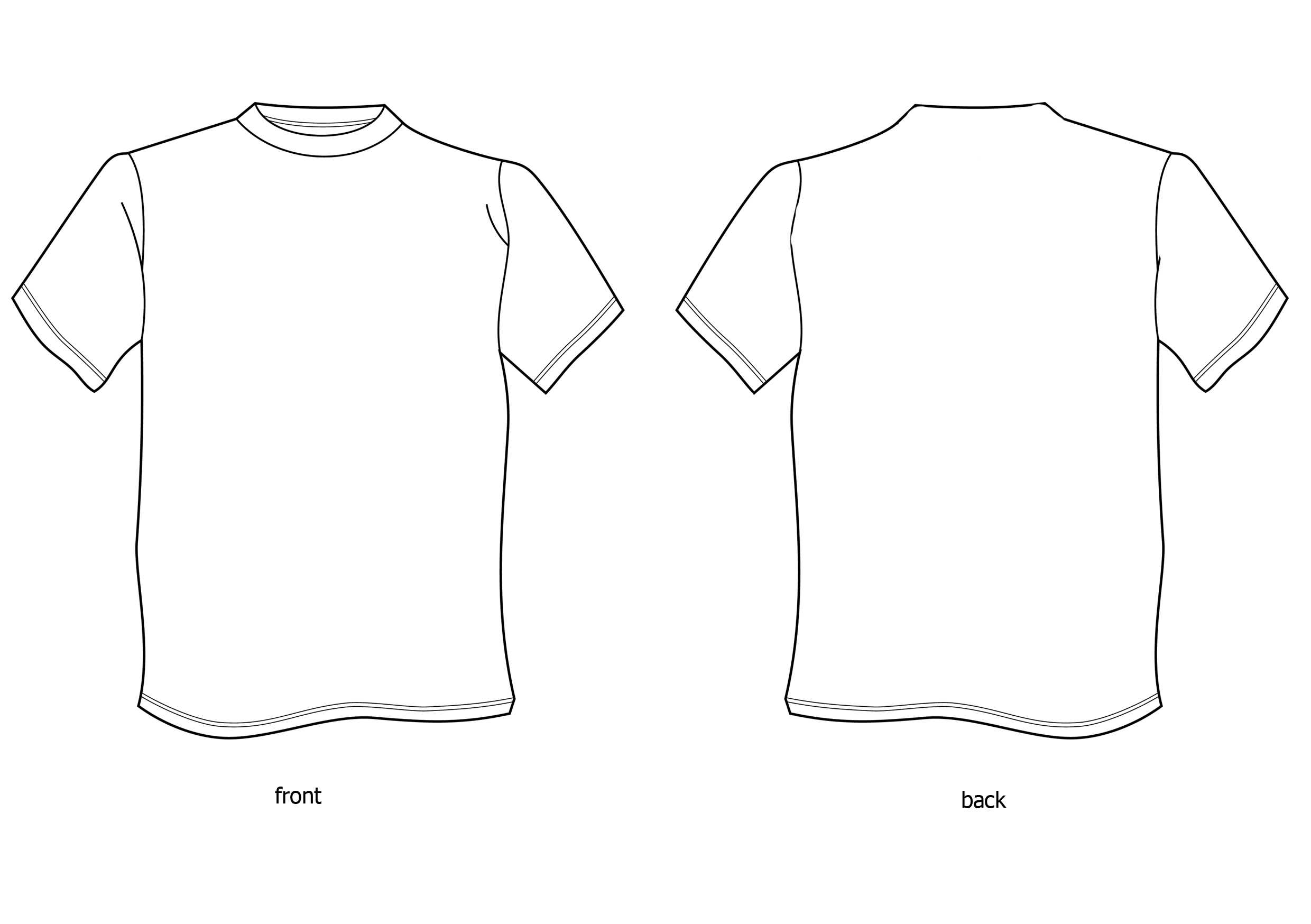 Free Tshirt Template, Download Free Clip Art, Free Clip Art Intended For Printable Blank Tshirt Template
