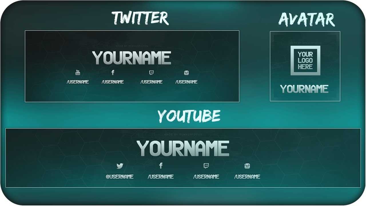 Free Youtube Banner + Twitter Header Template Psd + Direct Download Link –  [New 2015!] Throughout Twitter Banner Template Psd