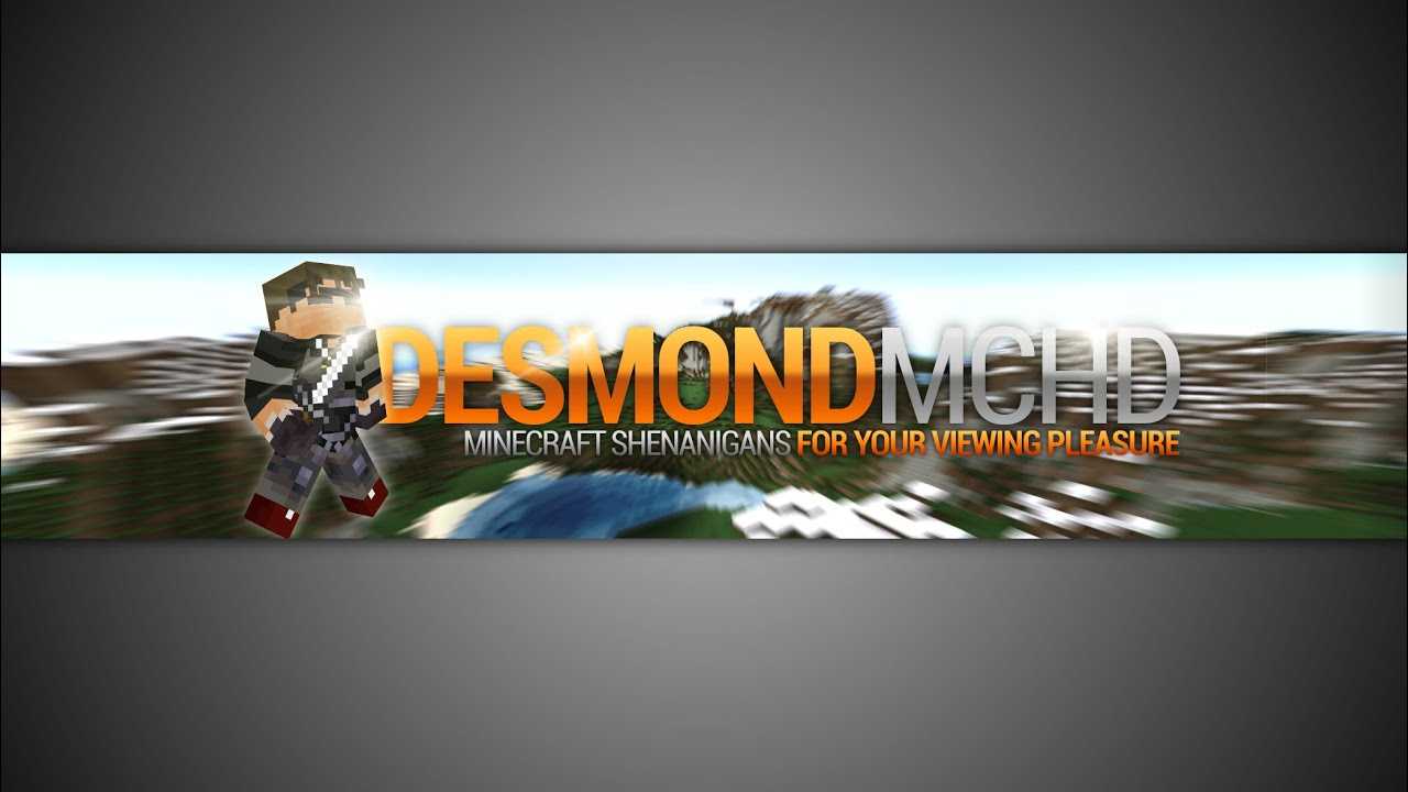 Gimp | Minecraft Youtube Banner Template [No Photoshop] Regarding Youtube Banner Template Gimp
