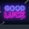 Good Luck Neon Sign Vector Good Stock Vector (Royalty Free Within Good Luck Banner Template