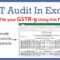 Gst Audit In Excel Format In Data Center Audit Report Template