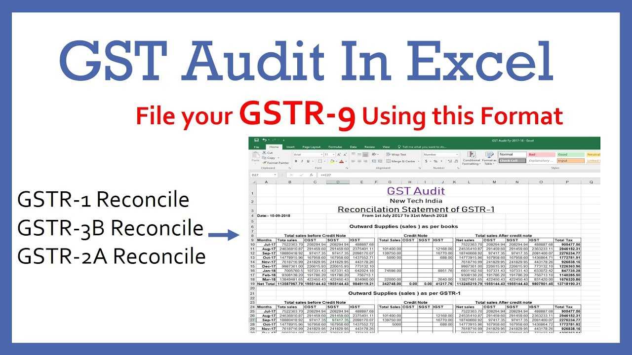 Gst Audit In Excel Format In Data Center Audit Report Template