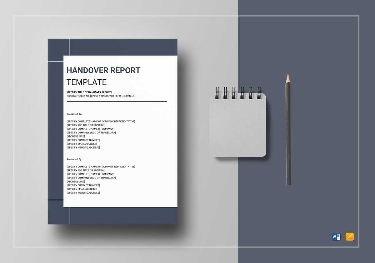 Handover Report Template Regarding Google Word Document Templates