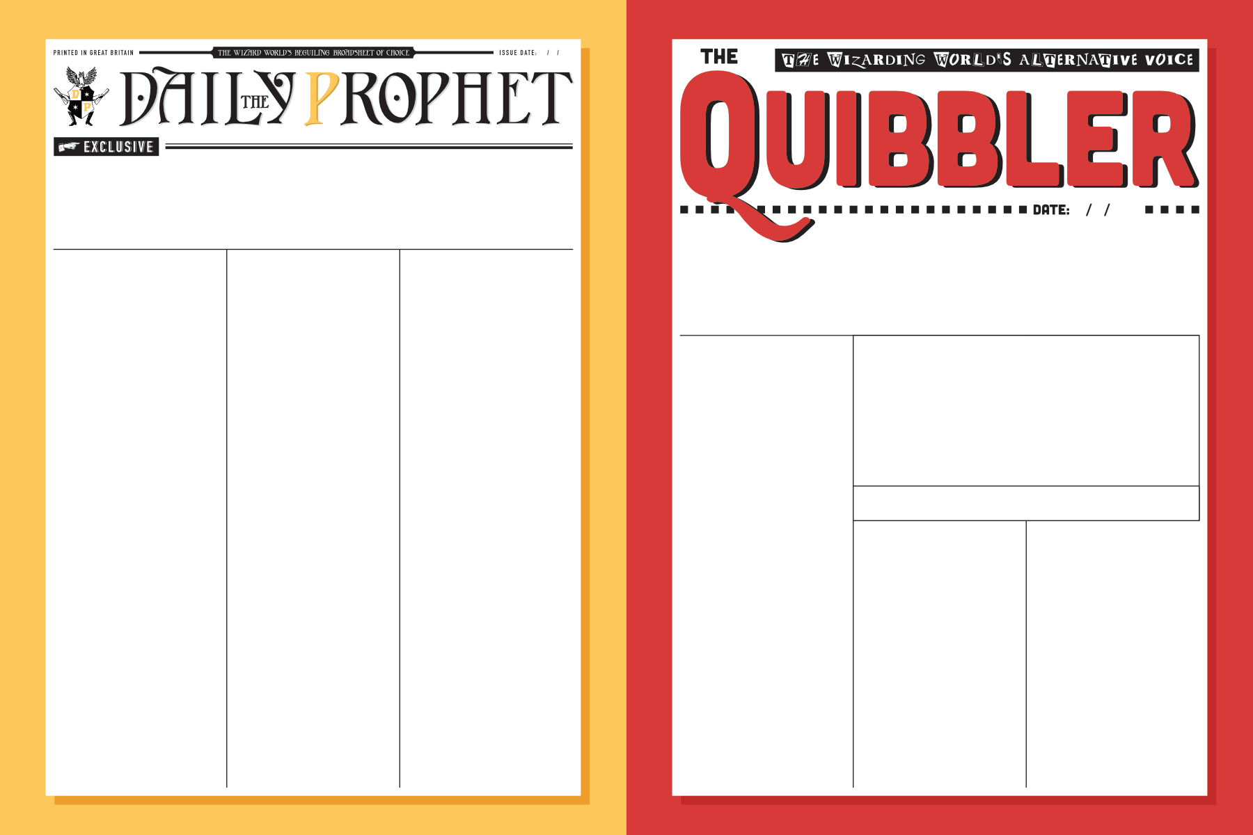 Harry Potter Newspaper Template - Dalep.midnightpig.co intended for Blank Newspaper Template For Word Harry Potter Newspaper Template – Dalep.midnightpig.co Intended For Blank Newspaper Template For Word