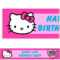 Hello Kitty Banner Clipart Inside Hello Kitty Banner Template