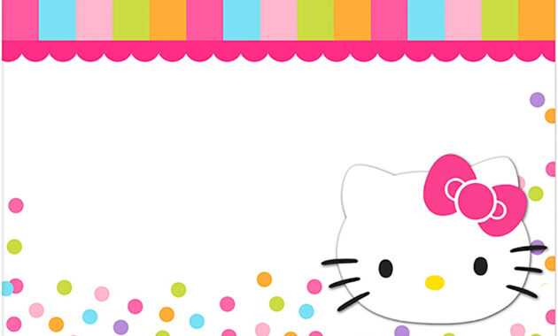 Hello Kitty Invitation Template Free - Dalep.midnightpig.co with Hello Kitty Birthday Banner Template Free