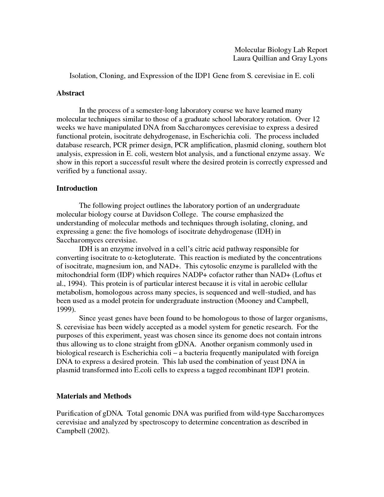 Help Writing A Biology Lab Report Brainfuse Homework Help With Regard To Biology Lab Report Template