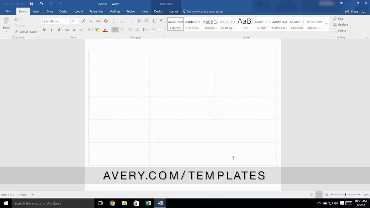 How To Add A Page To A Built-In Avery® Template In Microsoft® Word® regarding 33 Up Label Template Word How To Add A Page To A Built In Avery® Template In Microsoft® Word® Regarding 33 Up Label Template Word