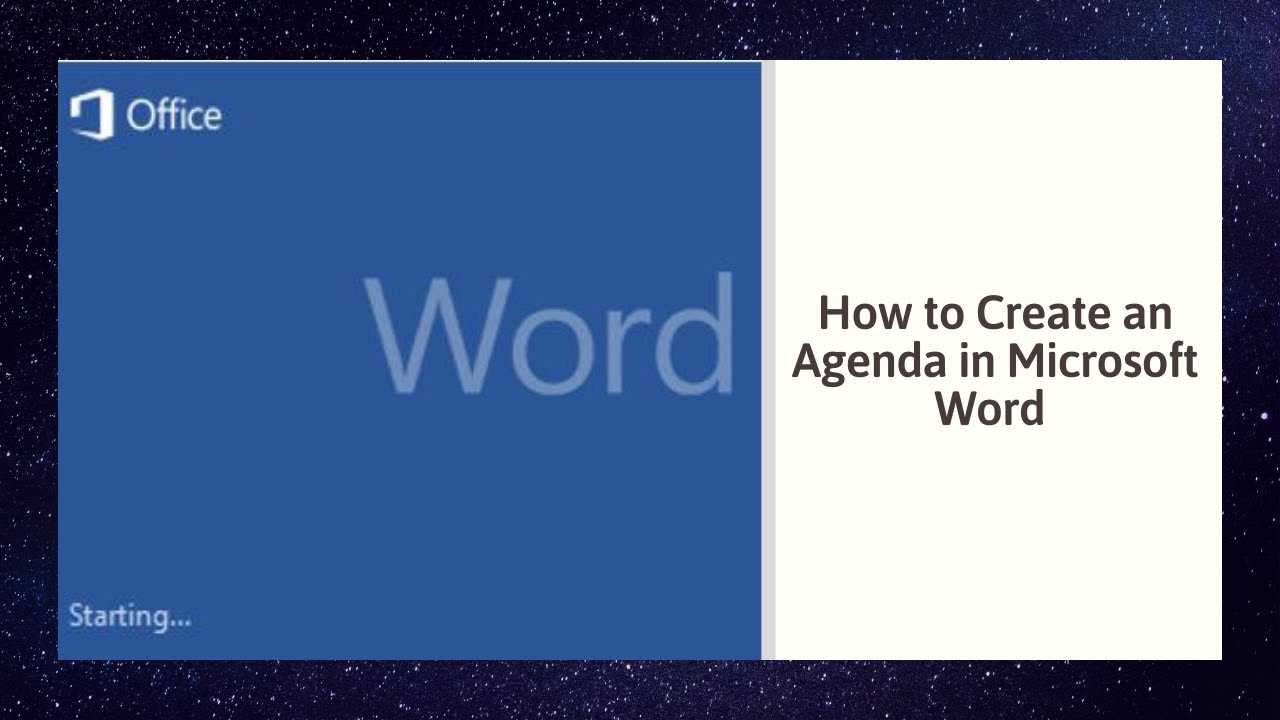 How To Create An Agenda In Microsoft Word pertaining to Agenda Template Word 2010 How To Create An Agenda In Microsoft Word Pertaining To Agenda Template Word 2010