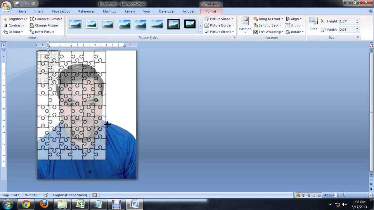 How To Create Jigsaw Puzzles In Microsoft Word, Powerpoint Or Publisher :  Tech Niche Within Jigsaw Puzzle Template For Word