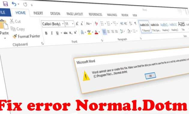 How To Fix Word Error Normal.dot &quot;word Cannot Save Or Create This File&quot; throughout Word Cannot Open This Document Template