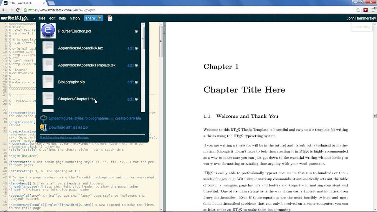 How To Get Started Writing Your Thesis In Latex - Overleaf regarding Ms Word Thesis Template How To Get Started Writing Your Thesis In Latex – Overleaf Regarding Ms Word Thesis Template