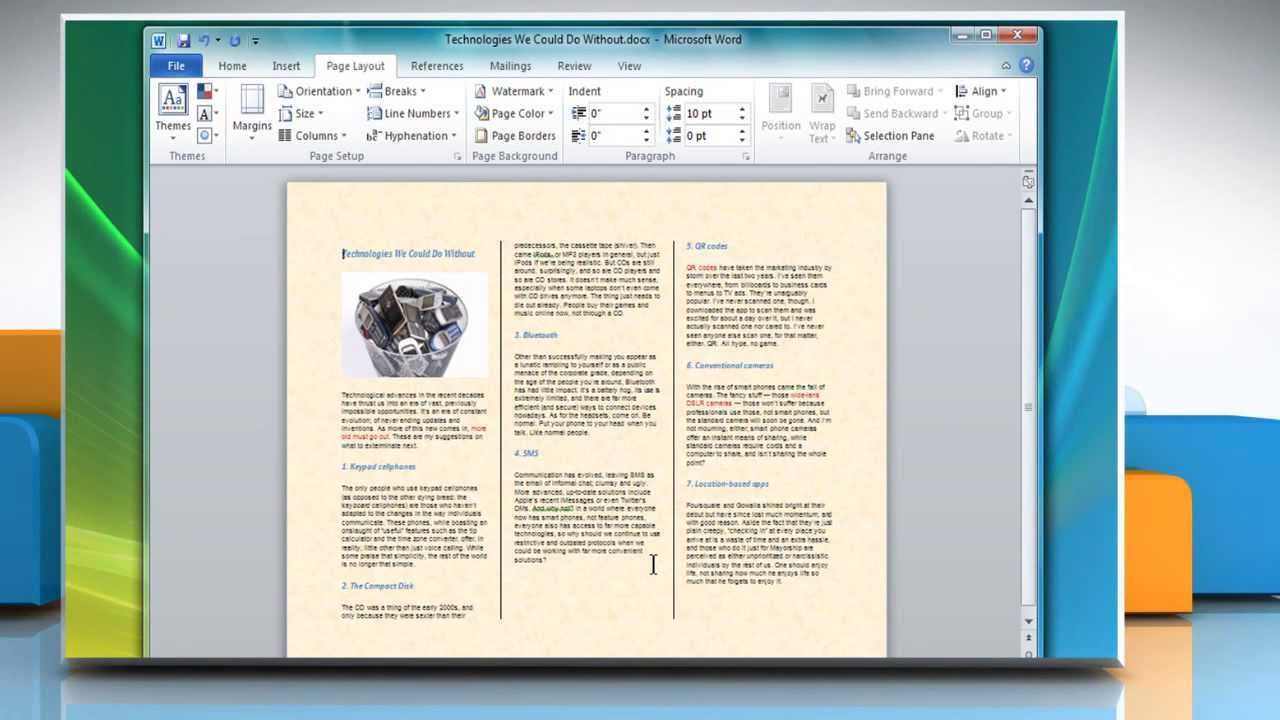 How To Make A Tri Fold Brochure In Microsoft® Word Pertaining To Booklet Template Microsoft Word 2007