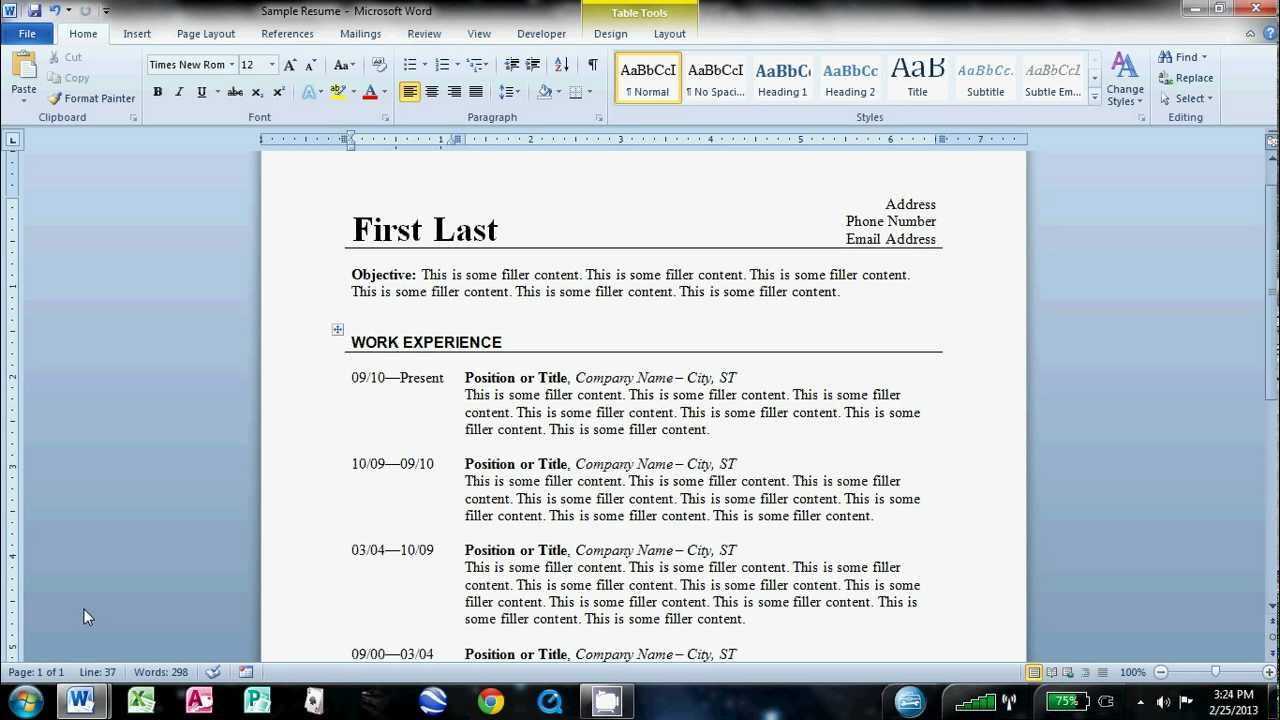 How To Make An Easy Resume In Microsoft Word In How To Find A Resume Template On Word
