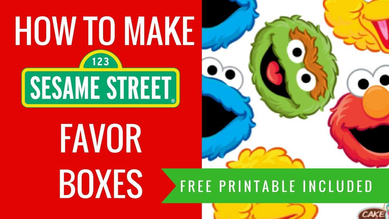 How To Make Diy Sesame Street Party Favor Decorations Ideas | Free  Printables Included For Sesame Street Banner Template